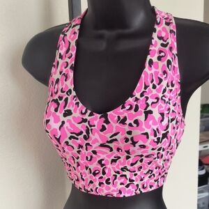 Lilly Pulitzer Vibrant Pink Animal Print Sports Bra